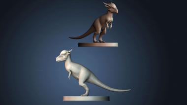 3D model Pachycephalosaurus – Dinosaur (STL)