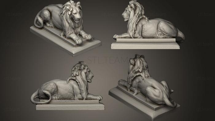 Статуэтки львы тигры сфинксы Чугунный лев от JJ Ducel в Palacio Vergara