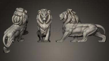 3D модель Крадущийся лев (STL)