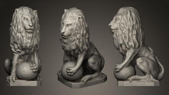 3D модель Статуя льва в парке Рибальта (STL)