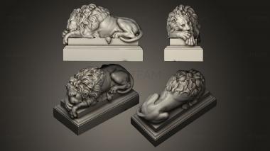 3D model Guardian lion is resting (STL)