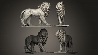 3D model Lion luxembourg garden (STL)