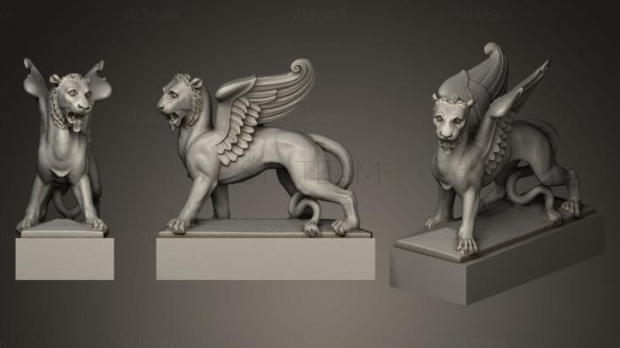 3D model lion of saint mark markuslowe (STL)