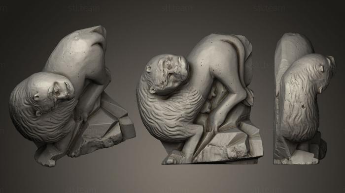 3D model Sculpture of a Lion 17th c unknown sculptor (STL)