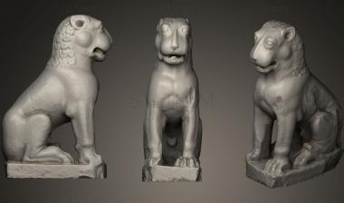 3D model amaravati guardian lion (STL)