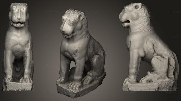 3D model Amaravati Guardian Lion (STL)