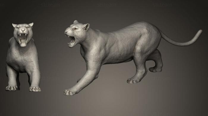 3D model IUPUI Jaguar Statue (STL)