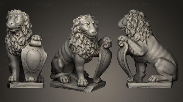 Статуэтки львы тигры сфинксы Lion Garden Ornament