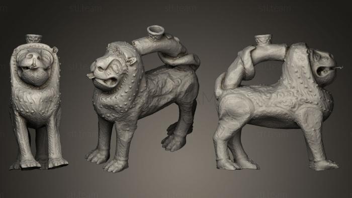 Статуэтки львы тигры сфинксы Lion Statuette c 1200