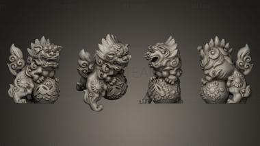 3D model Stone lion in Monkey (STL)