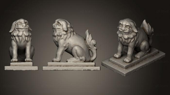 Статуэтки львы тигры сфинксы Lion Statue 033 F