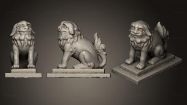 3D model Lion Statue 033 F (STL)