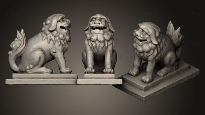 Статуэтки львы тигры сфинксы Статуя Льва 033 М