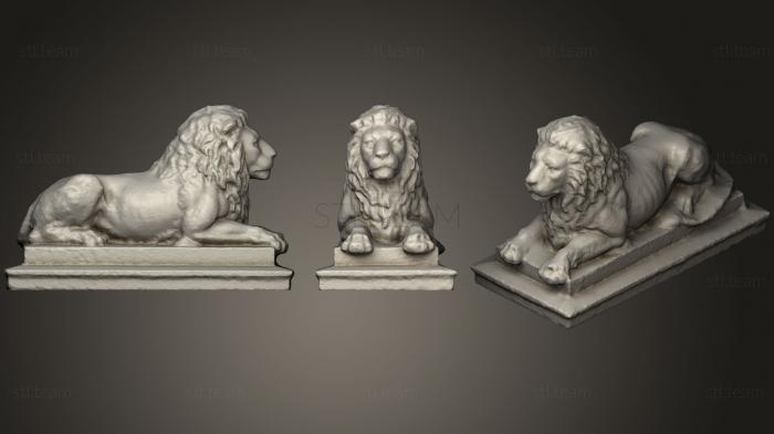 3D model Lion Statue (Sculpture) (STL)
