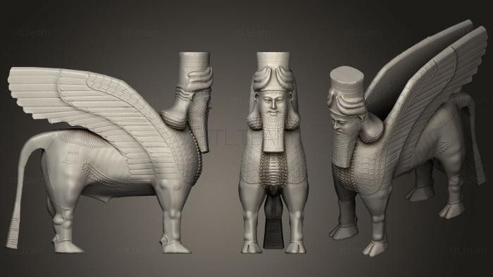 3D model Neo Assyrian Lamassu (STL)