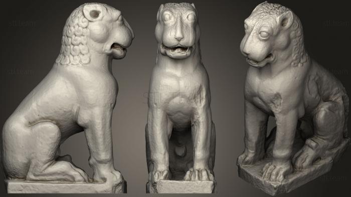 3D model Amaravati Guardian Lion (STL)
