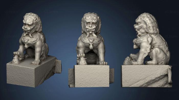 Статуэтки львы тигры сфинксы Статуя льва в Садах Драконов