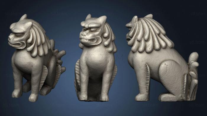 3D model Japanese Guardian Lion (STL)