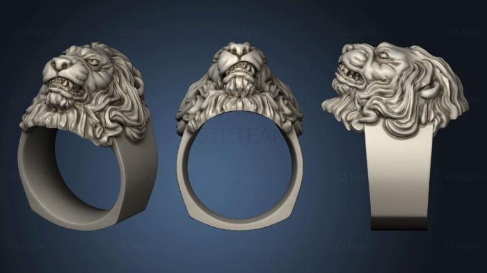 3D model Lion ring (STL)