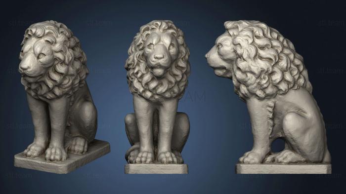 3D model Lion Statue Lowen Statue (STL)