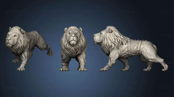 3D model Lion Statue (STL)
