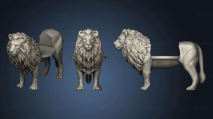 Статуэтки львы тигры сфинксы Lion stand