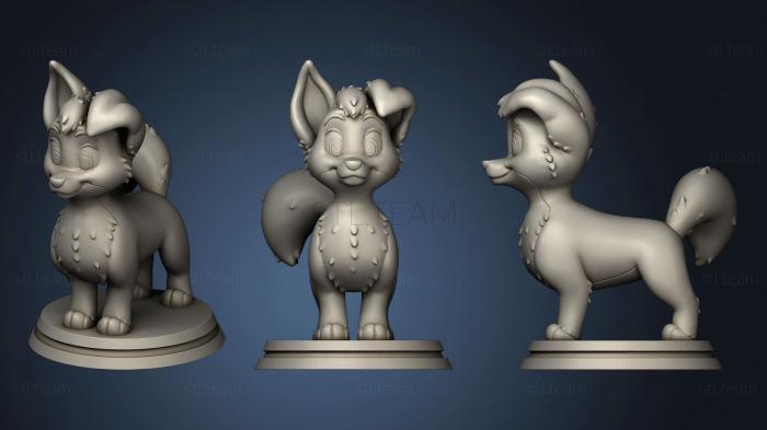 3D model Nala The Lion King and Angel Lady and the Tramp 2 (STL)