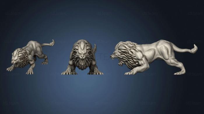 Статуэтки львы тигры сфинксы STKL_0368