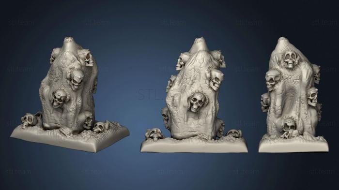 3D модель Статуя с черепом (STL)