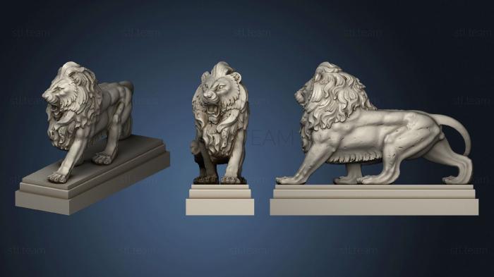 3D модель Статуя Льва охраняющего (STL)