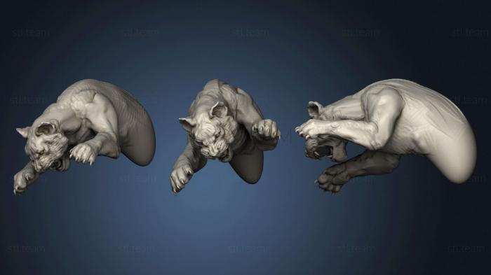 3D модель Тигр Плохой Охотник (STL)
