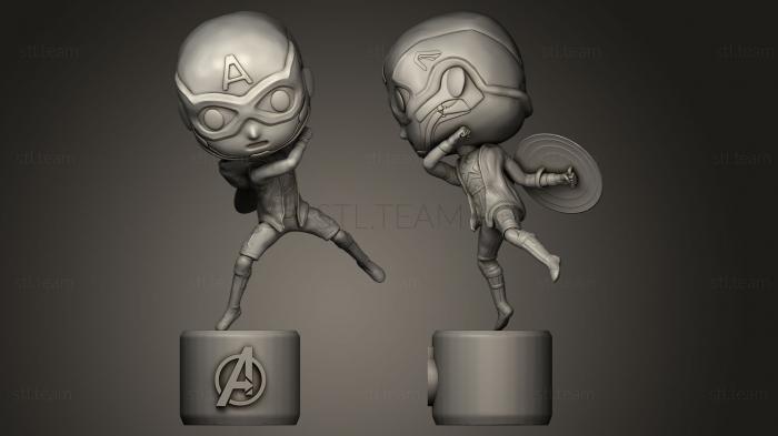 3D model Captain America 3D printing (STL)