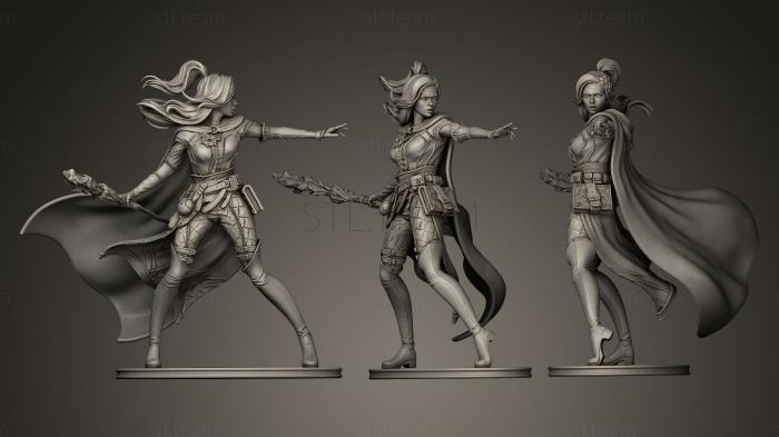 3D model Elf Mage and Vampire Huntress (STL)