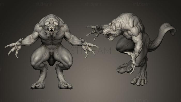 3D model Humanoid Hybrid Monster (STL)