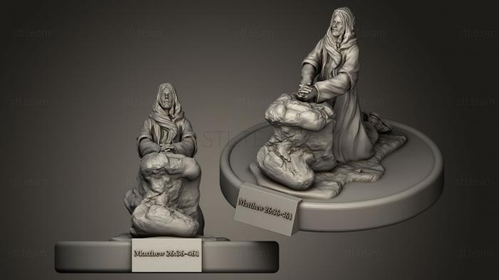 3D model Jesus Prays in Gethsemane (STL)