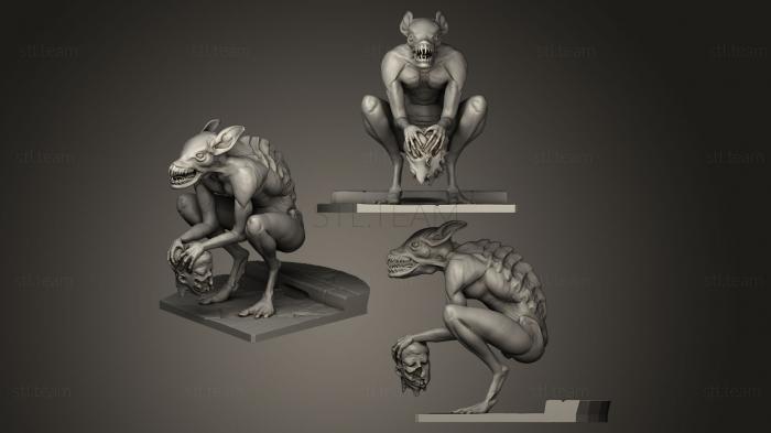 3D model a demon with a head (STL)