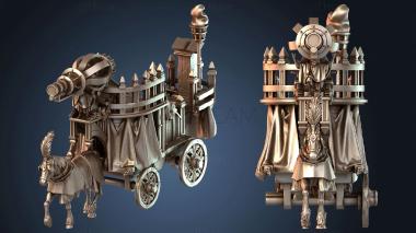 3D model Arcane Cannon on Chariot (STL)
