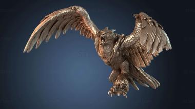 3D model Armored Bear Owl Sentinel (STL)