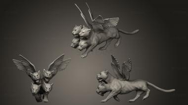 3D model Daniel 7 Four Winged Four Headed Leopard (STL)