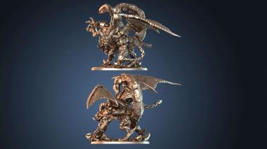 3D model Ashen Manticore Chained (STL)