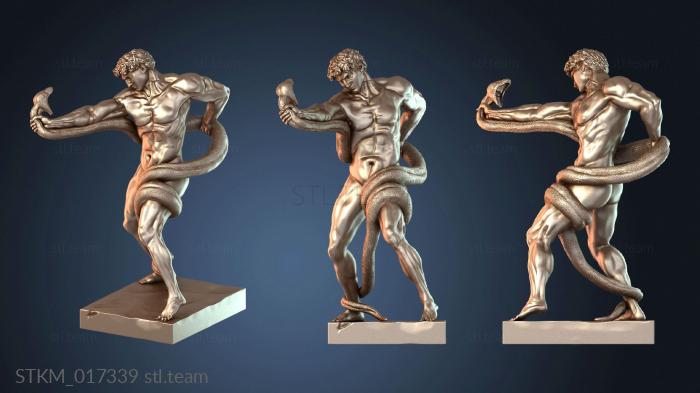 Athlete Wrestling with Python by Frederic Leighton