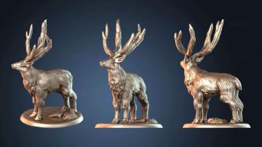 3D model Beast Stag Calm (STL)
