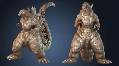 3D model Burning Godzilla (STL)
