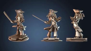 3D model Cartoon Style Jack Sparrow (STL)