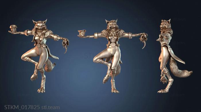 Статуэтки герои, монстры и демоны Cat Folk Magician Greetings