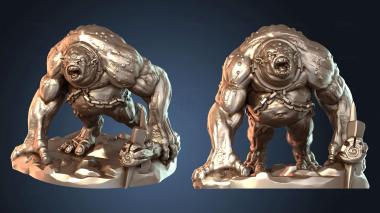 3D модель Свирепый пещерный тролль (STL)