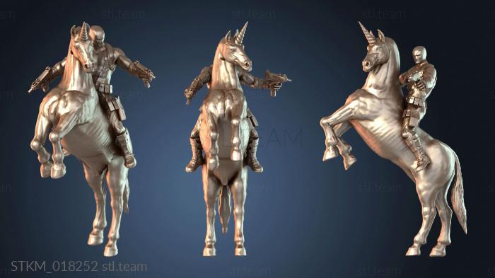 Статуэтки герои, монстры и демоны Deadpool Riding Unicorn