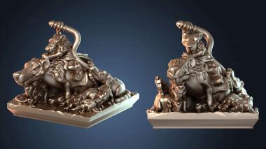 3D model Eastern Skaven Squeek Herd Square (STL)
