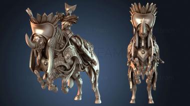 3D model Egyptian Mount with Banner Drape (STL)