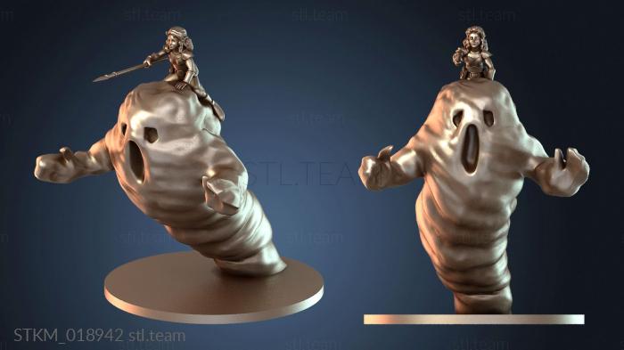 Статуэтки герои, монстры и демоны Fiendblood Halfling Wizard Riding Air Elemental